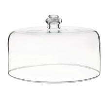Load image into Gallery viewer, glass dome cake cover with berry style handle