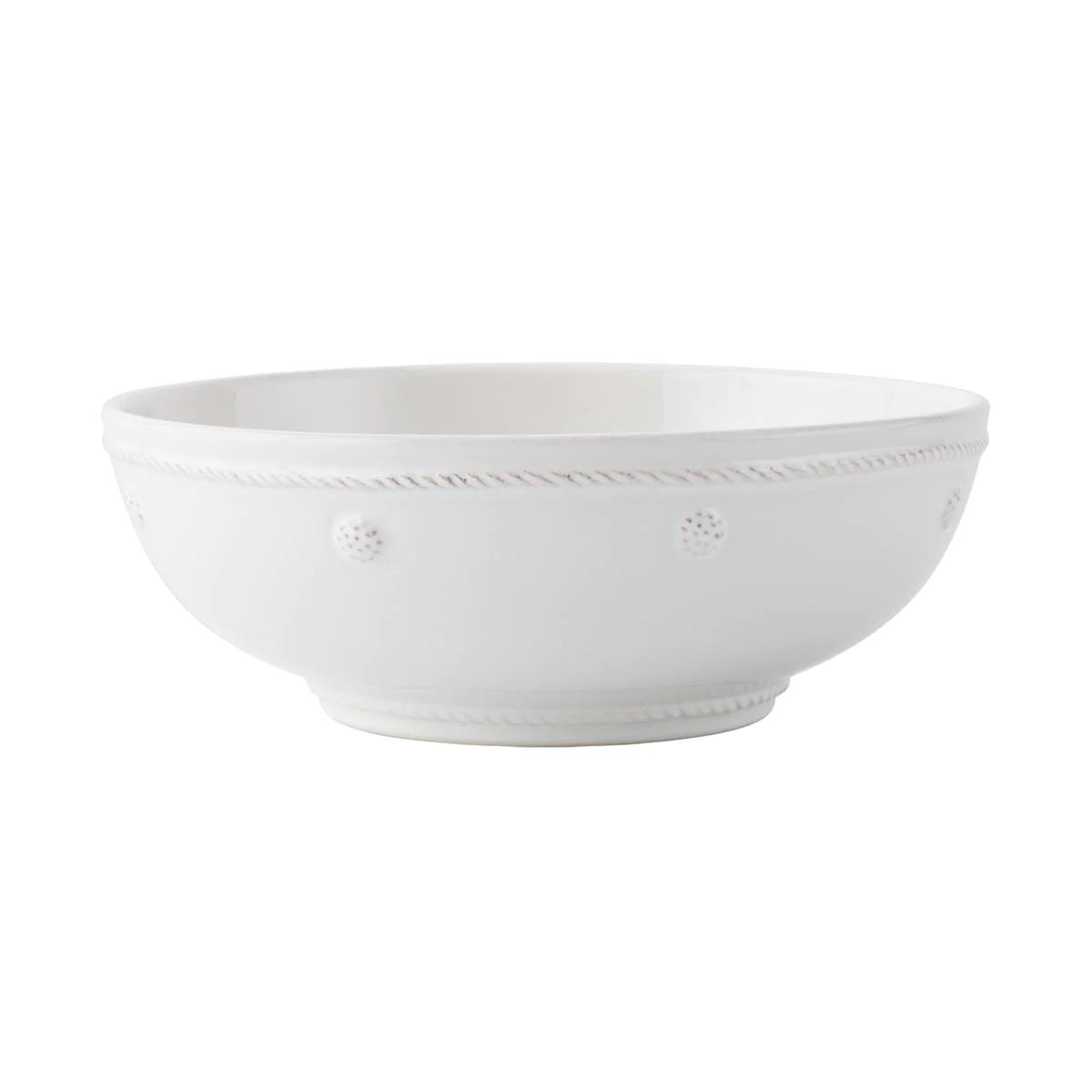 Juliska Berry & Thread Whitewash Round Dessert Plate - Elegant Ceramic Serving Plate - View #9