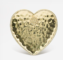Load image into Gallery viewer, Juliska Berry and Thread Heart Napkin Ring S/4 - Gold