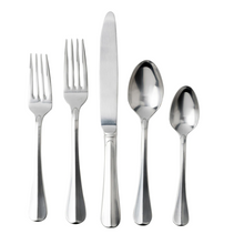Load image into Gallery viewer, Juliska Bistro Stainless Flatware - 5 pc Setting - Bright Satin