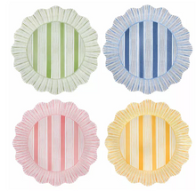 Load image into Gallery viewer, Juliska Cabana Stripe Melamine Dinner Plate Set/4