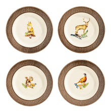 Load image into Gallery viewer, Juliska Forest Walk Animal Cocktail Plates, Assorted S/4 - FINAL SALE