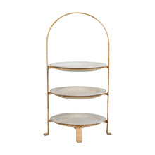 Load image into Gallery viewer, Juliska Provence Rattan Whitewash Three Tiered Plate Server