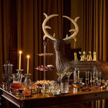 Load image into Gallery viewer, Juliska Devon Willow Stag Party Bucket filled with Champaign set of a table filled with food and drinks