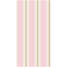 Load image into Gallery viewer, Hester & Cook Pink & Gold Awning Stripe Paper Guest Napkins