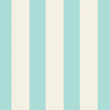 Load image into Gallery viewer, Hester & Cook Seafoam Classic Stripe Paper Napkins - wide cream and teal blue stripes