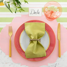 Load image into Gallery viewer, Hester & Cook Die-cut Pink French Frame Placemats - 12 Sheets