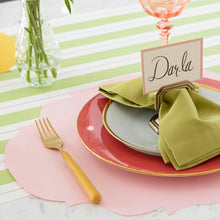 Load image into Gallery viewer, Hester & Cook Die-cut Pink French Frame Placemats - 12 Sheets