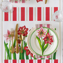 Load image into Gallery viewer, Table set with Amaryllis Blooms Placemat