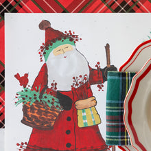 Load image into Gallery viewer, close up of St. Nick on the Hester & Cook Old St. Nick Forest Placemat