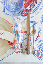 Load image into Gallery viewer, Hester & Cook Seaside Party Runner under a flatware setting