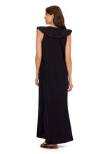 Load image into Gallery viewer, Kimi Ruffle Maxi Dress - Black - FINAL SALE