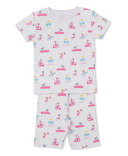 Load image into Gallery viewer, Kissy Kissy Flamingos Surfs Up Short Toddler Pajama Set