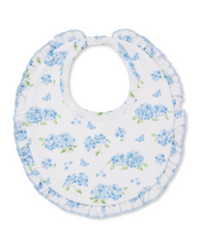 Load image into Gallery viewer, Kissy Kissy Blue Floral Bib