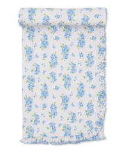 Load image into Gallery viewer, Kissy Kissy Blue Floral Blanket