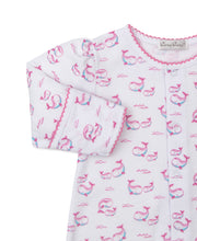 Load image into Gallery viewer, close up of sleeves with pink whales