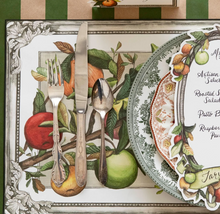 Load image into Gallery viewer, Hester & Cook Kraft Green Classic Stripe Runner