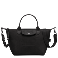 Load image into Gallery viewer, Longchamp Le Pliage Energy Recycled Canvas Top Handle Bag - Small - Black