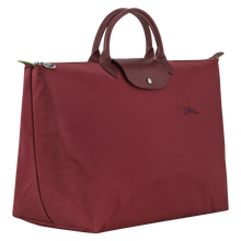 Load image into Gallery viewer, Longchamp Le Pliage Green X-Large Canvas Travel Bag - Pomegranate showing width
