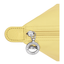 Load image into Gallery viewer, close up with silver zipper pull with longchamp logo