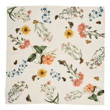 Load image into Gallery viewer, Juliska Floral Garden Napkin open to show flower and butterfly pattern