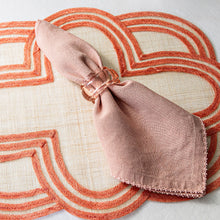 Load image into Gallery viewer, Juliska Berry Scallop Napkin in a matching napkin holder