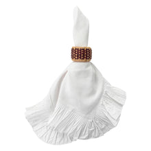 Load image into Gallery viewer, Juliska Woven Napkin Ring - Cranberry - FINAL SALE