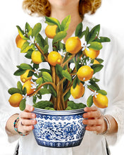 Load image into Gallery viewer, FreshCut Paper Lemon Blossom Tree Pop-Up Greeting Card