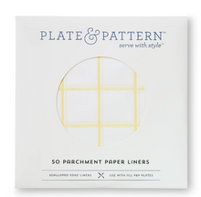 Load image into Gallery viewer, Plate & Pattern Lemon Chiffon Flat Plate Liners