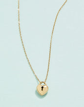 Load image into Gallery viewer, Spartina 449 Locked in Love Necklace Heart Padlock 16"