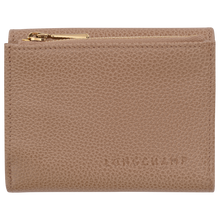 Load image into Gallery viewer, tan wallet with gold zipper