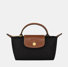 Load image into Gallery viewer, Longchamp Le Pliage Original Pouch w/ Handle in the color Black