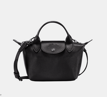 Load image into Gallery viewer, Black Longchamp Le Pliage Xtra Top Handle X-Small Handbag
