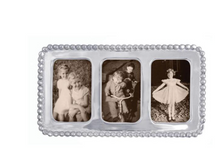 Load image into Gallery viewer, Mariposa Beaded Three Image 2x3 Collage Frame