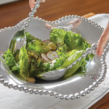 Load image into Gallery viewer, Mariposa Pearled Oval Wavy Serving Bowl