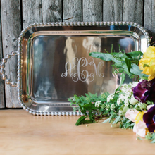 Load image into Gallery viewer, Mariposa Pearled Service Tray