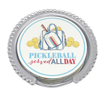 Load image into Gallery viewer, Mariposa Pickleball Served All Day Beaded Coaster Set