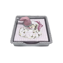 Load image into Gallery viewer, Mariposa Pink Santa Hat Napkin Weight