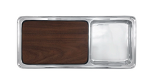 Load image into Gallery viewer, Mariposa Signature Cheese & Cracker Server with Dark Wood Insert