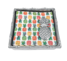 Load image into Gallery viewer, Mariposa Tropical Pineapple Cocktail Napkin Box