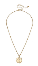 Load image into Gallery viewer, Marley Equestrian Charm Necklace in Worn Gold