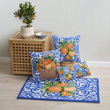 Load image into Gallery viewer, Mediterranean Oranges Hook Rug with other items