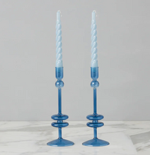 Load image into Gallery viewer, etuHOME Medium Glass Candlestick Pair