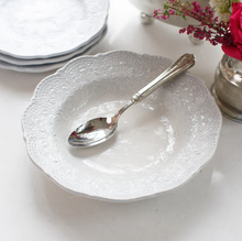 Load image into Gallery viewer, Merletto White Pasta/Soup Bowl - FINAL SALE