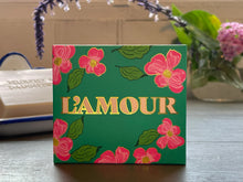 Load image into Gallery viewer, Murphy & Daughters Message on a Soap - L'AMOUR - Geranium