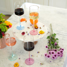 Load image into Gallery viewer, Mezclada Wine Glass filled on a table