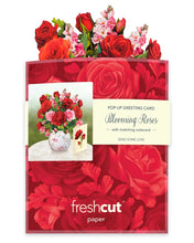 Load image into Gallery viewer, FreshCut Paper Mini Blooming Roses Pop-Up Greeting Card