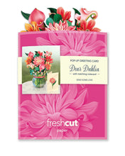 Load image into Gallery viewer, FreshCut Paper Mini Dear Dahlia Pop-Up Greeting Card