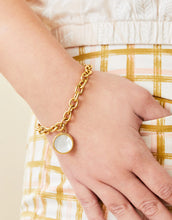 Load image into Gallery viewer, Spartina 449 Mini Round Locket Toggle Bracelet 8" Mother-of-Pearl