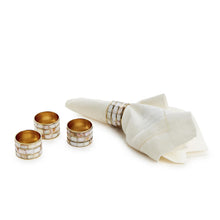 Load image into Gallery viewer, Mother of Pearl Napkin Rings - Set of 4
